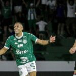 Luccas Paraizo marcou o último gol do Guarani no jogo. Foto: Raphael Silvestre/GuaraniFC
