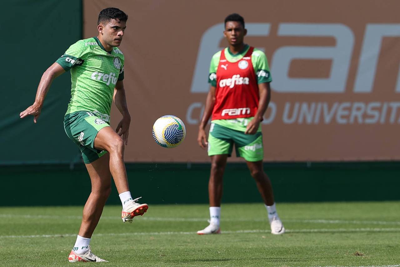 Bruno Rodrigues se lesionou no mês de janeiro. Foto: Cesar Greco/Palmeiras