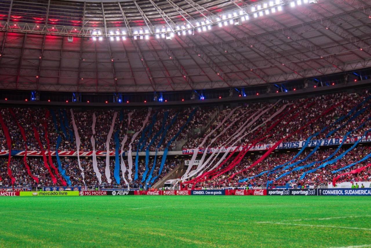 A Arena Castelão foi vetada depois da partida contra o Boca Juniors. Foto: Matheus Amorim/FEC