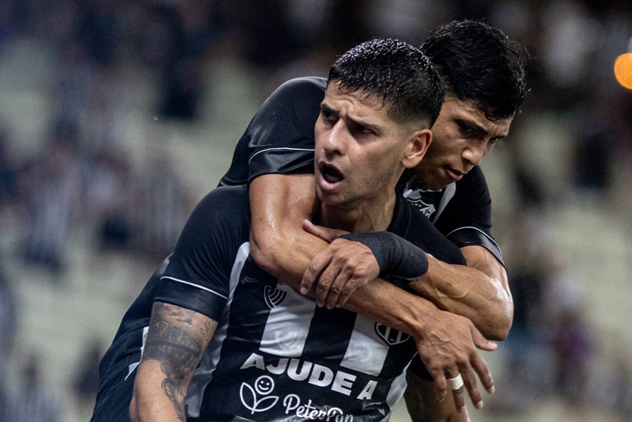 Barceló abriu o placar para o time do Ceará. Foto: Reprodução/X