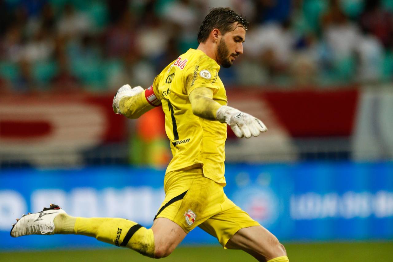 Mesmo com a falha de Cleiton a equipe conquistou a vitória. Foto: Ari Ferreira/Red Bull Bragantino.