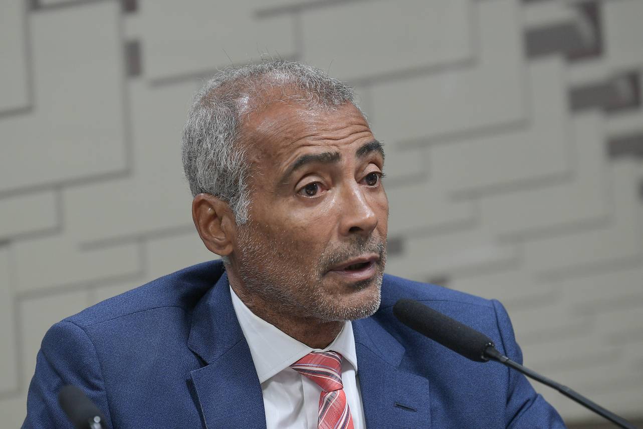 Romário é um dos relatores da CPI no Senado. Foto: Pedro França/Agência Senado