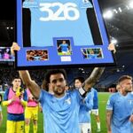 Felipe Anderson em despedida da Lazio (Foto: Reprodução)