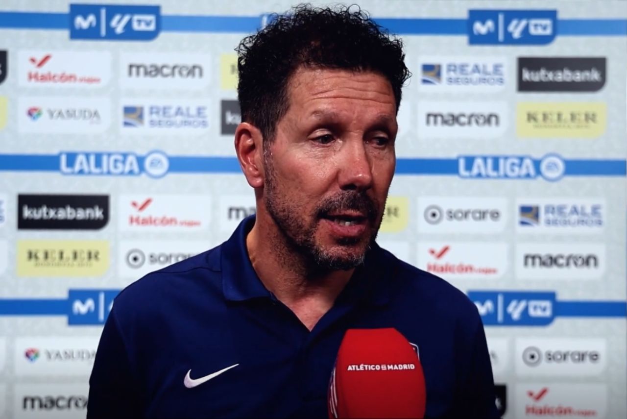 Diego Simeone, treinador do Atlético de Madrid (Foto: Reprodução)