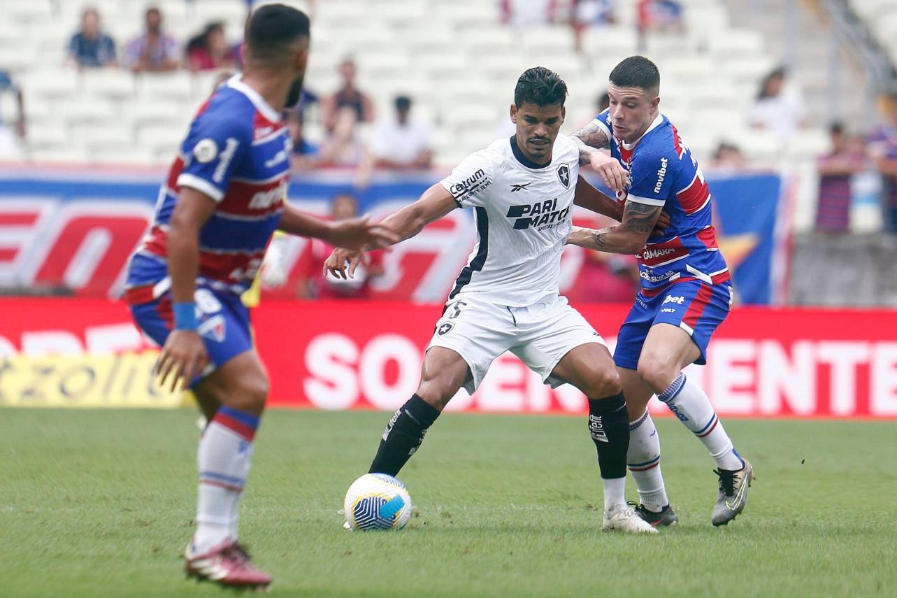 Danilo marcou o gol do Botafogo na partida contra o Fortaleza. Foto: Vitor Silva-BFR