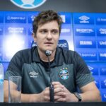 Vice-presidente de futebol do Grêmio questionou a data da reunião da CBF. Foto: Lucas Uebel/Grêmio