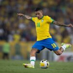 Guilherme Arana em atuação pela Seleção Brasileira (Foto: Lucas Figueiredo/CBF)