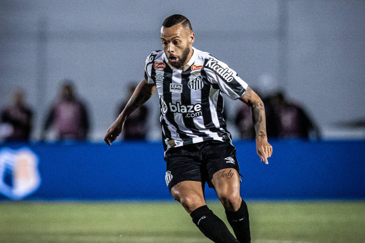 Guilherme não tem prazo para retornar ao time do Santos. Foto: Raul Baretta/ Santos FC.