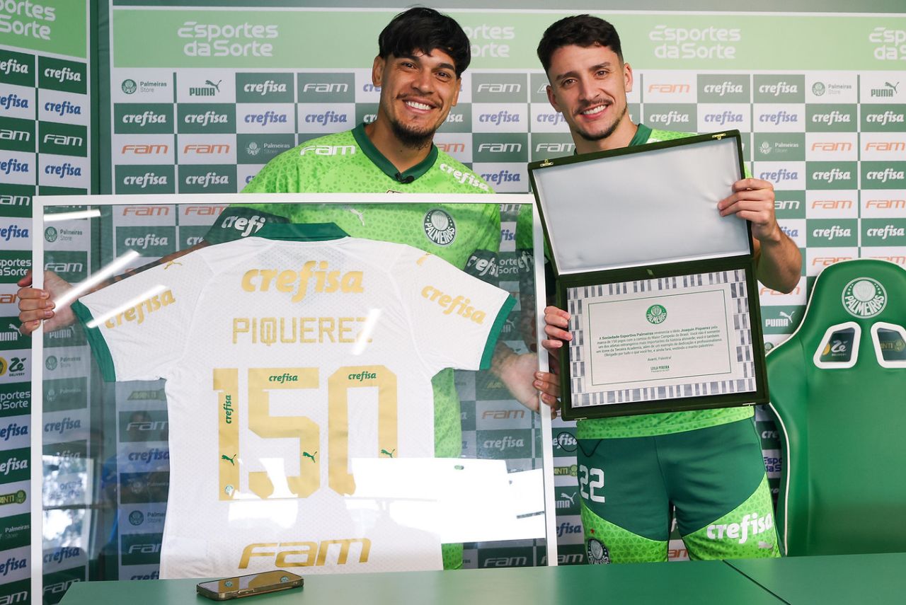 Lateral do Palmeiras recebeu presentes por marca (Foto: Fabio Menotti/SEP)