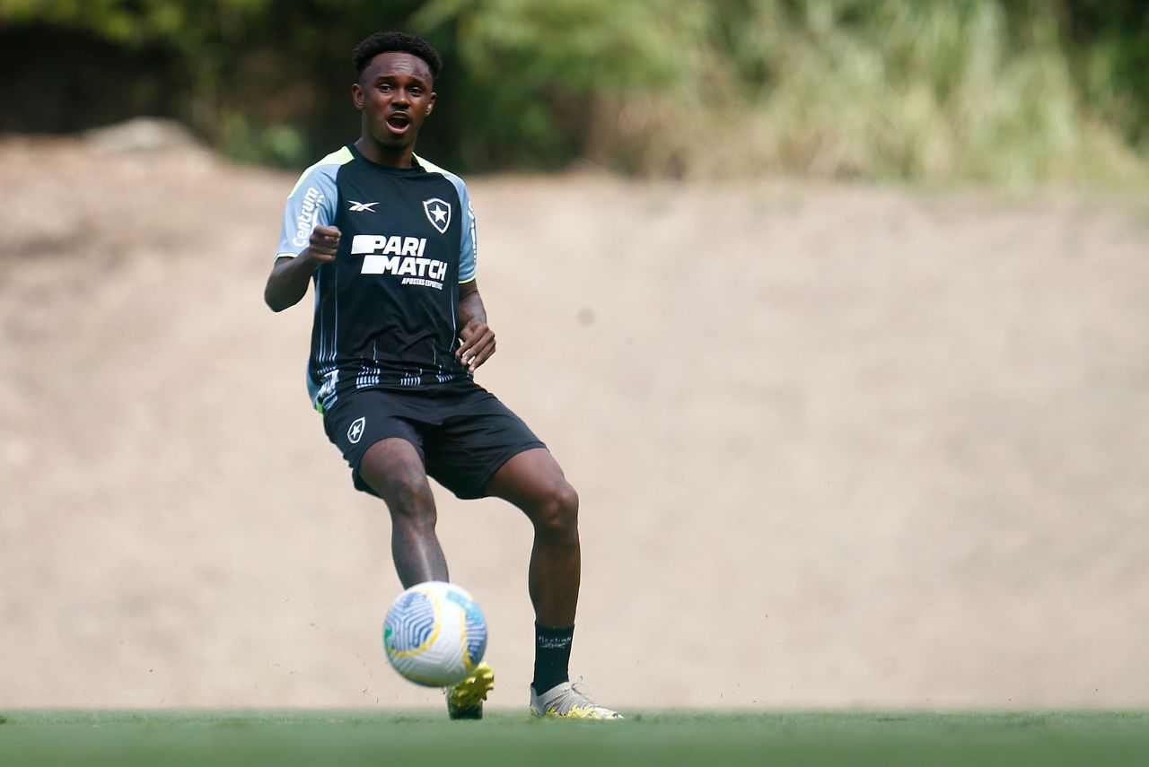 Jeffinho, atacante do Botafogo (Foto: Vitor Silva/BFR)