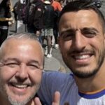 Joselu acompanhou o Real Madrid como torcedor na final da Champions em 2022 (Foto: Reprodução)