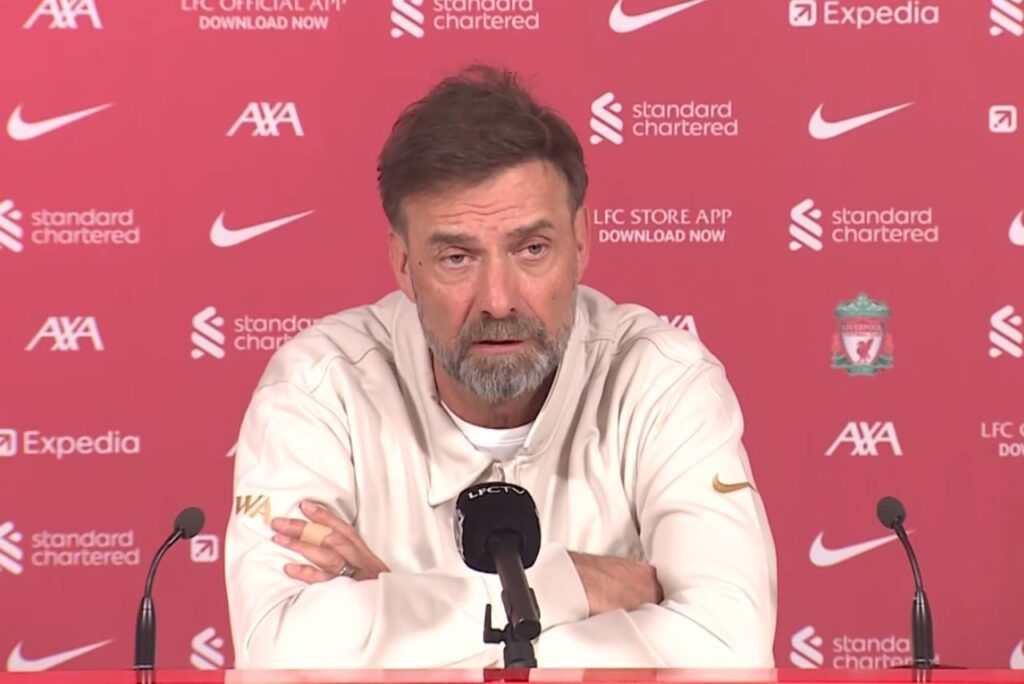 Jürgen Klopp, treinador do Liverpool (Foto: OneFootball/Reprodução)