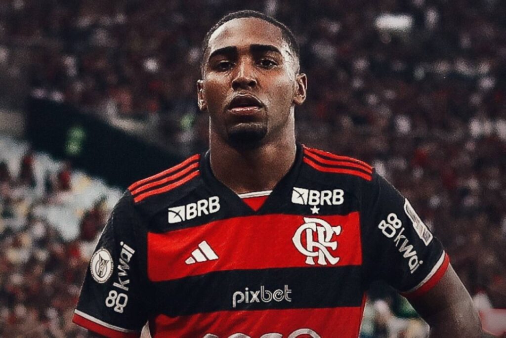 Lorran saiu como destaque do Flamengo na partida. Foto: Reprodução/X