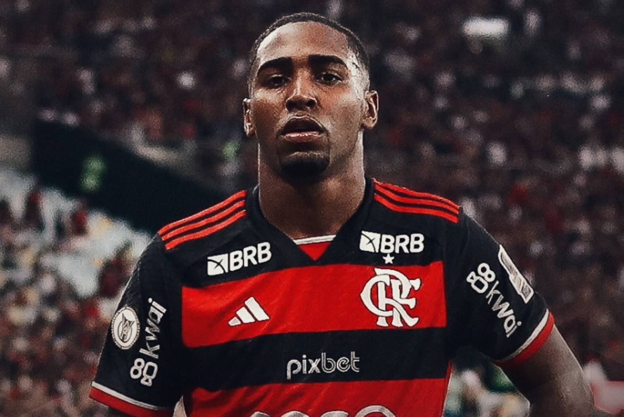 Lorran saiu como destaque do Flamengo na partida. Foto: Reprodução/X