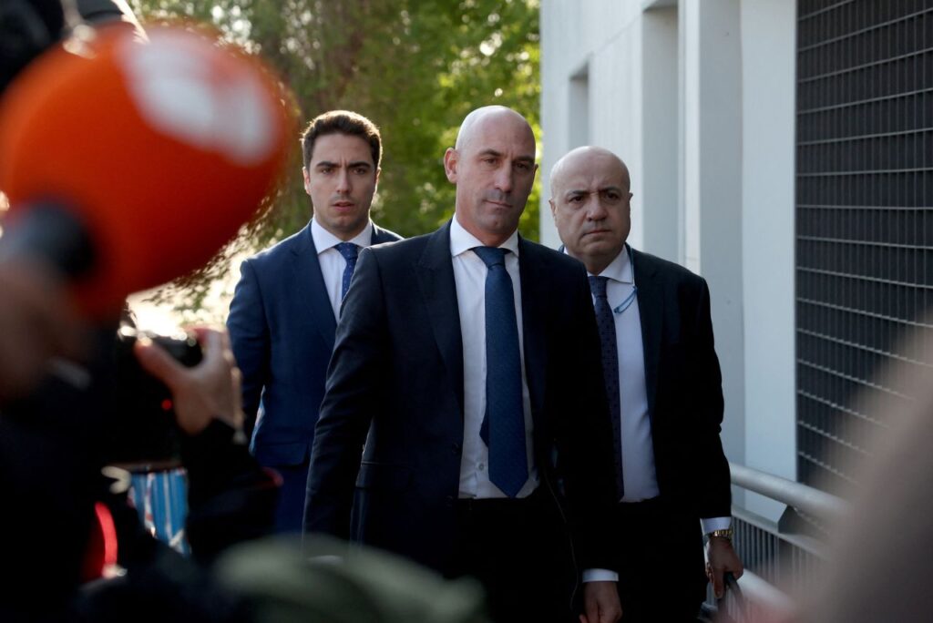 Luis Rubiales, ex-presidente da Federação Espanhola de Futebol (Foto: Pierre-Philippe Marcou/AFP)