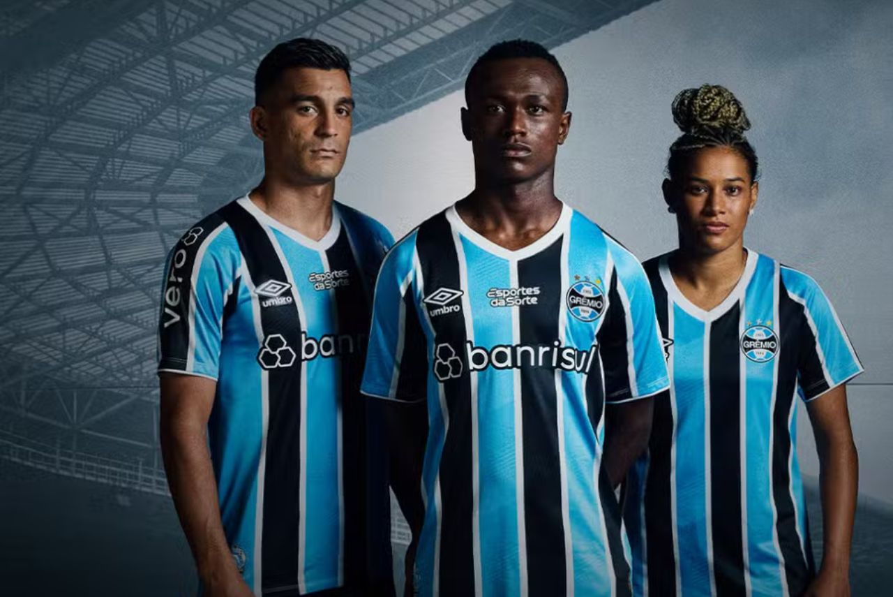 Novo uniforme do Grêmio para 2024 (Foto: Divulgação)