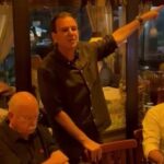 Prefeito Eduardo Paes em reunião com dirigentes do Flamengo (Foto: Reprodução)