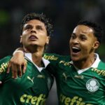 Richardo Rios abriu o placar com um golaço. Foto: Cesar Greco/Palmeiras