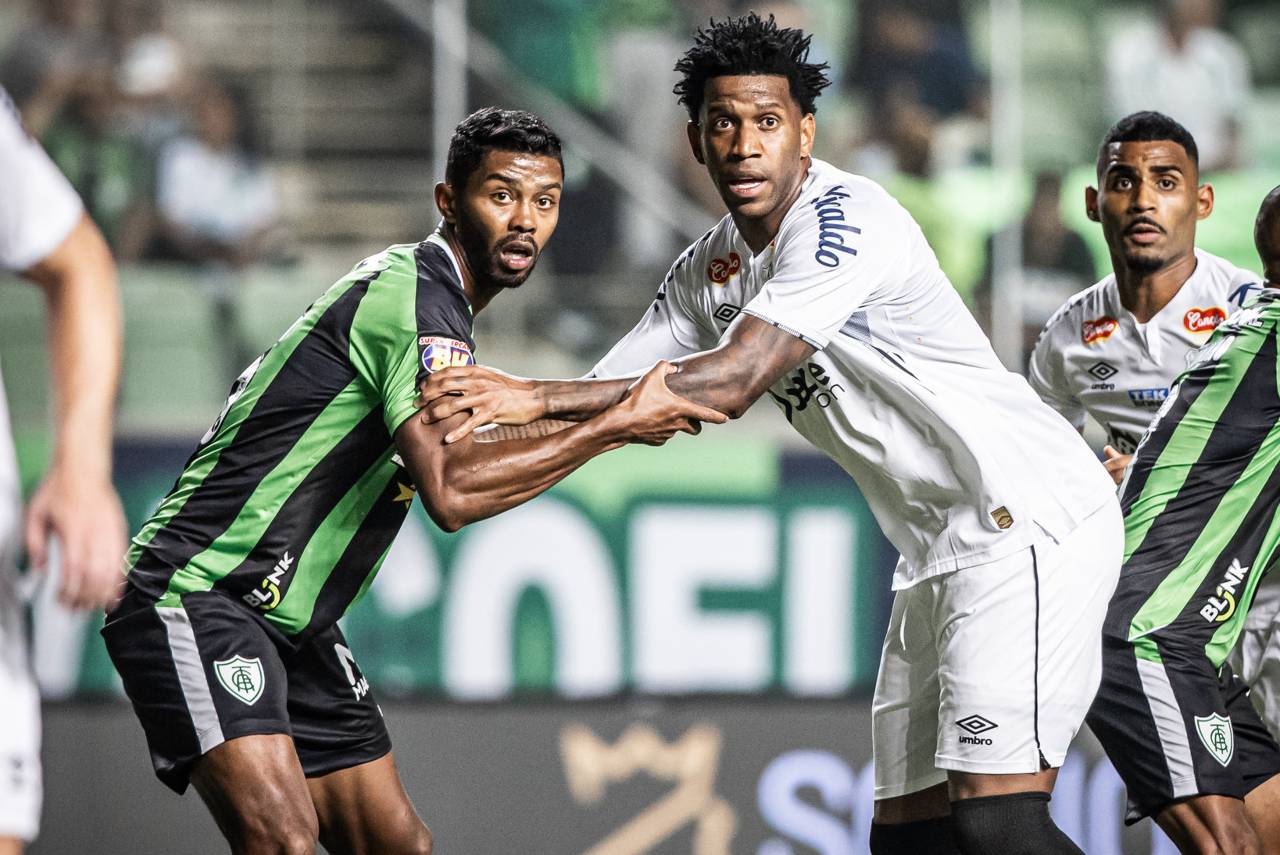Santos e América-MG abriram a 7ª rodada da competição. Foto: Raul Baretta/ Santos FC