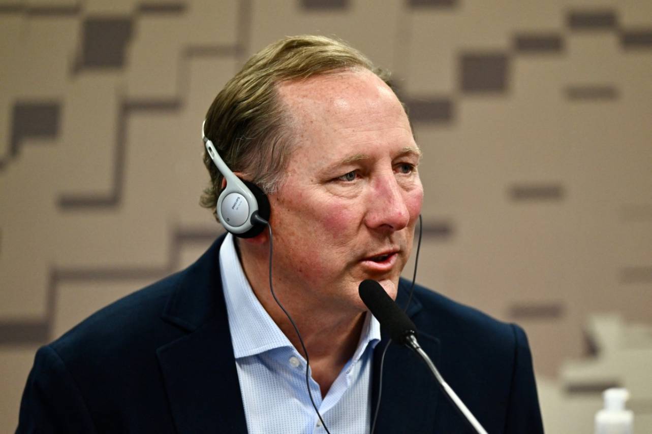 John Textor apresentou os áudios na data limite. Foto: EVARISTO SA/AFP