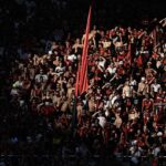 Torcida do Flamengo não esconde a insatisfação com o momento da equipe. Foto: Mauro Pimentel/AFP
