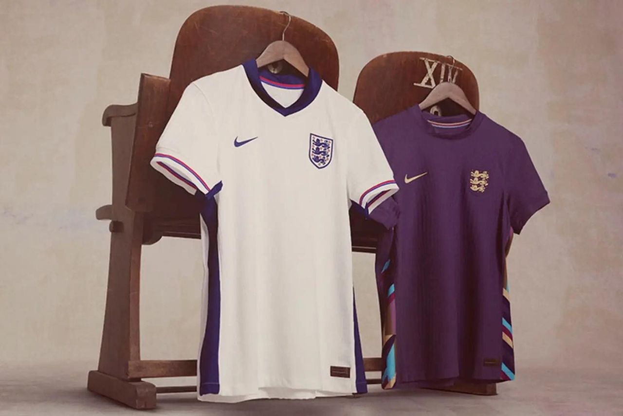 Uniforme lançado pela Inglaterra para a Eurocopa 2024 (Foto: Divulgação)