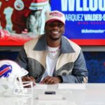 Marquez Valdes-Scantling assinou contrato de uma temporada com os Bills. Foto: Reprodução/X