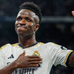 Vini Jr. marcou duas vezes na vitória do Real Madrid. Foto: Reprodução/X