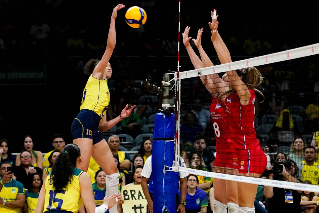A Liga das Nações está sendo realizada no Rio de Janeiro. Foto: Maurício Val/FV Imagens/CBV
