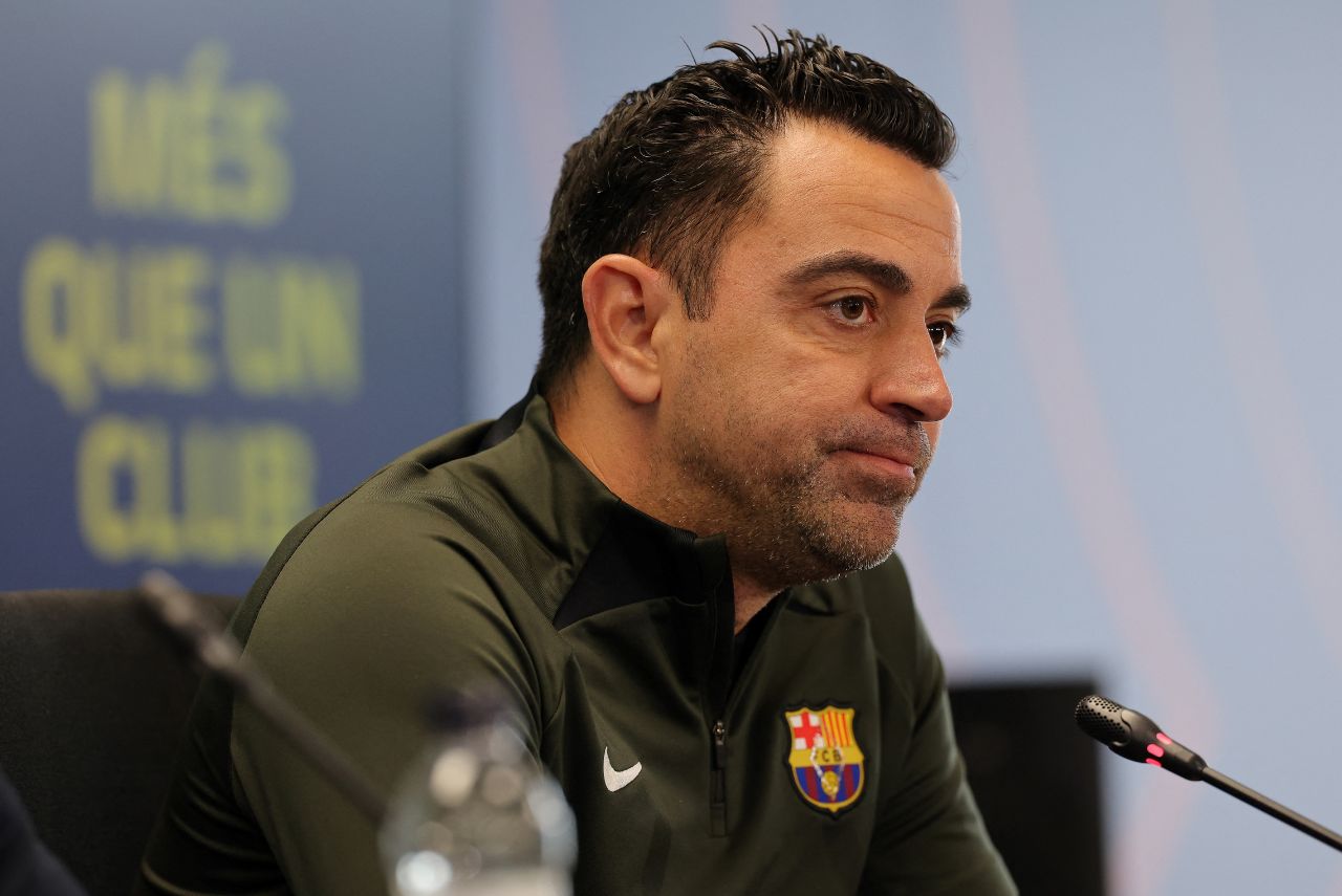 Xavi Hernández, treinador do Barcelona (Foto: Lluis Gene/AFP)