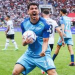 Zagueiro Nino comemora gol pelo Zenit