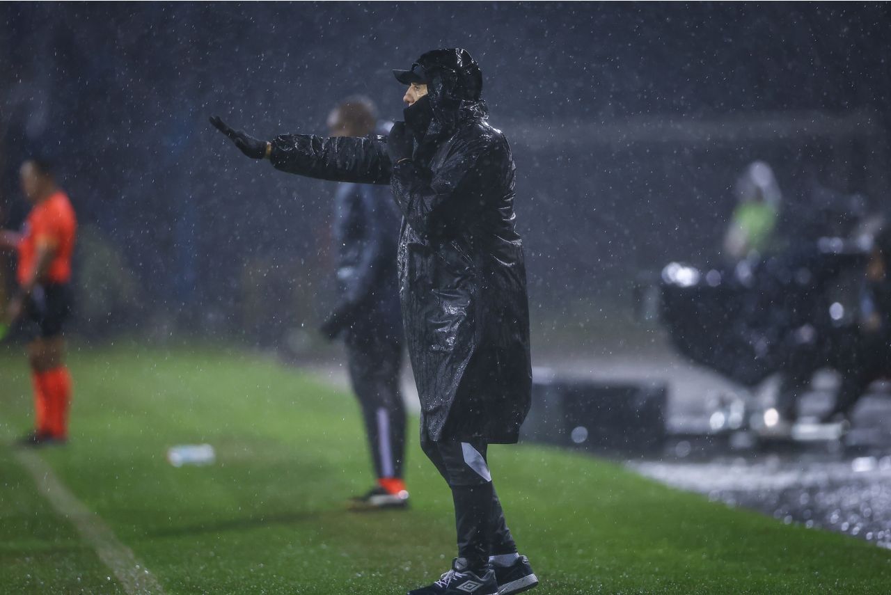 Renato Gaúcho durante vitória do Grêmio no Chile