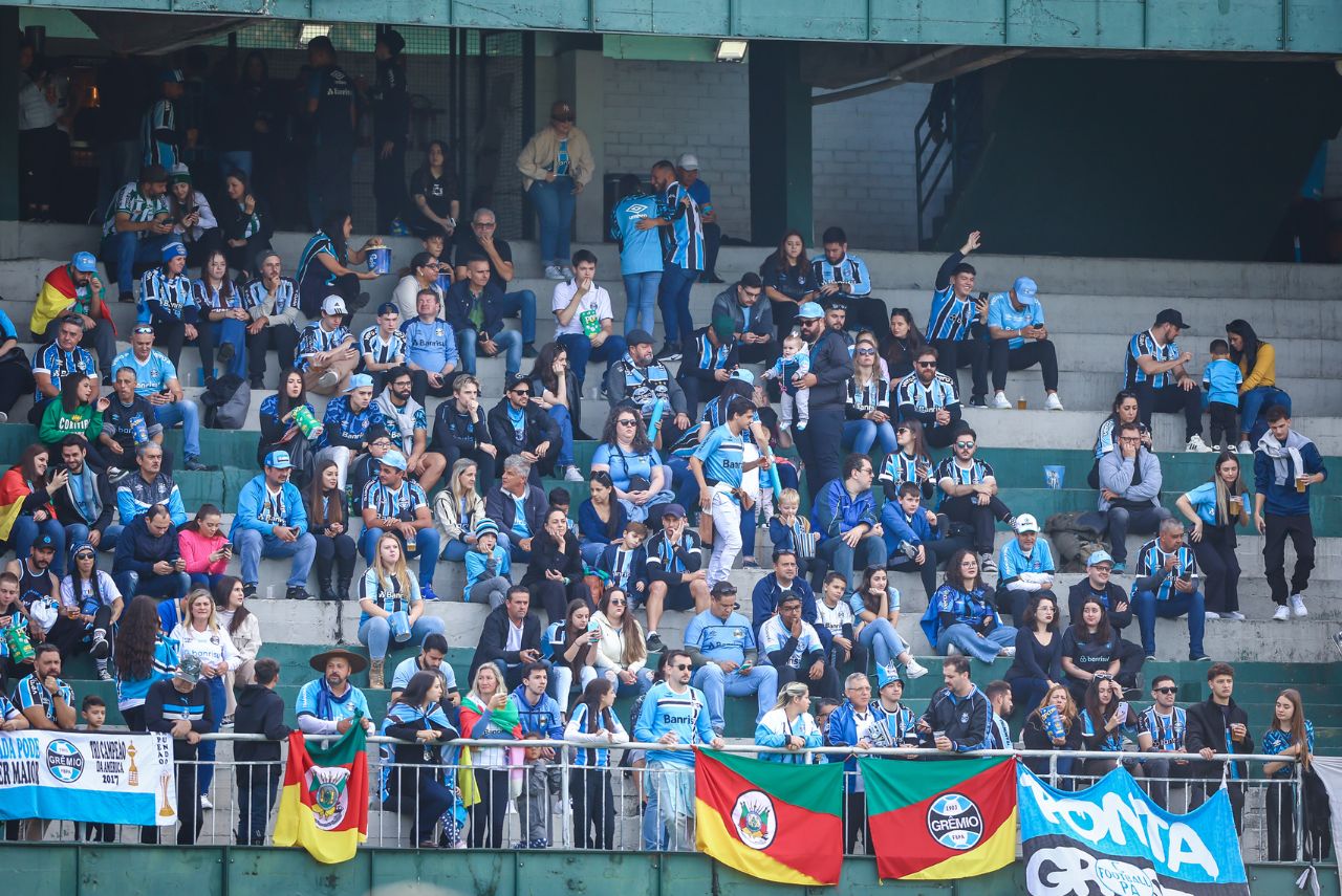 Torcida do Grêmio no Couto Pereira
