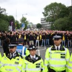 Polícia em Londres antes de Borussia Dortmund x Real Madrid