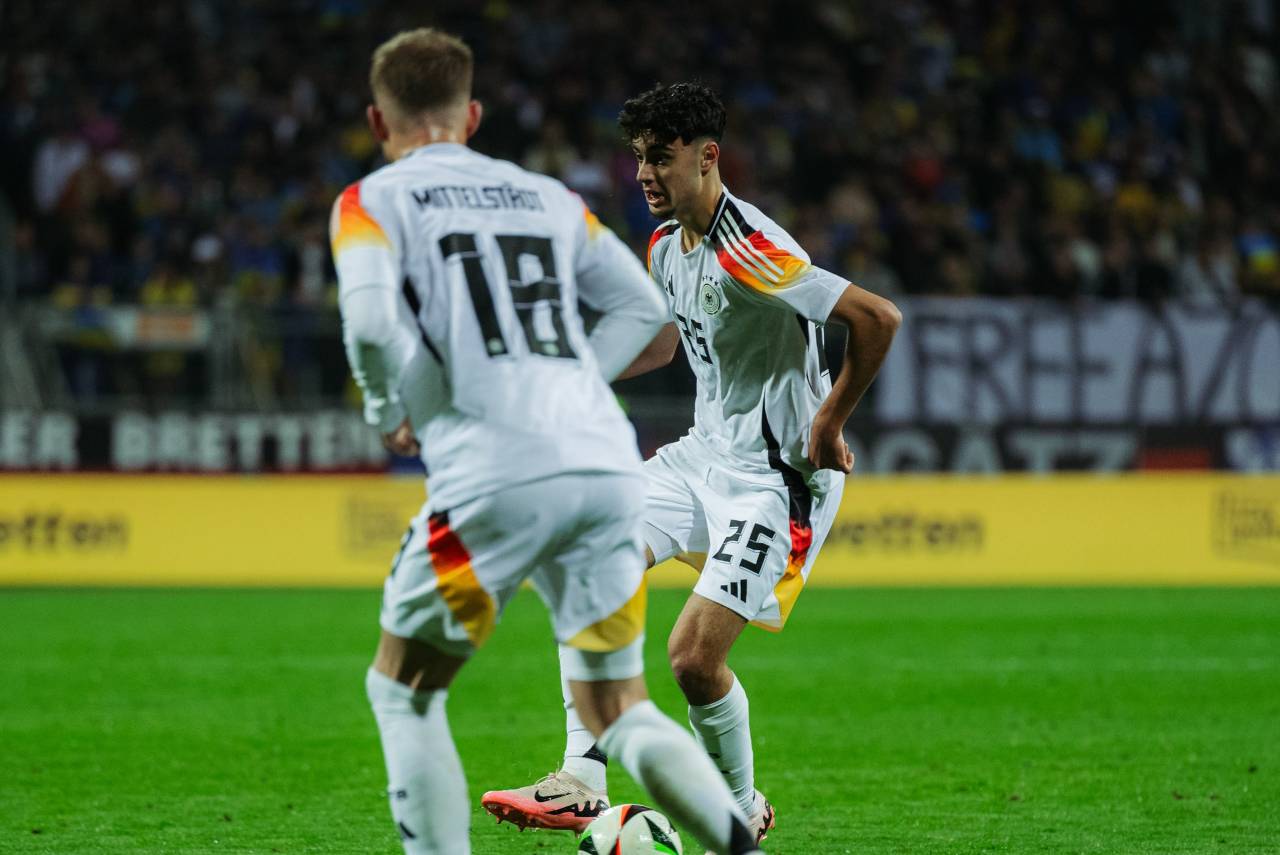 Alemanha e Ucrânia ficaram no 0x0 nesta segunda-feira (3). Foto: DFB/Philipp Reinhard