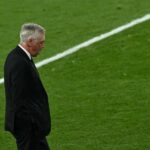 Carlo Ancelotti corre o risco de enfrentar a prisão na Espanha. Foto: BEN STANSALL/AFP