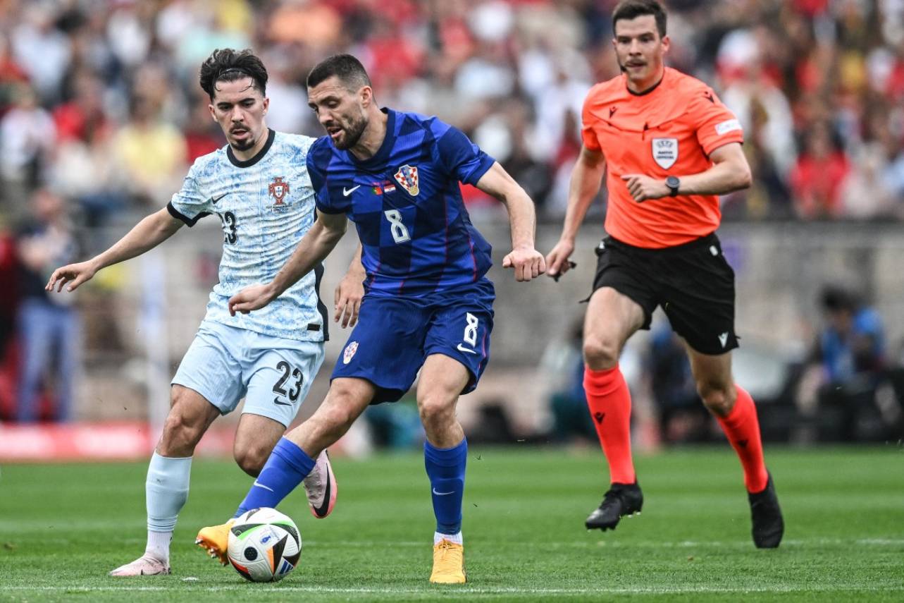 A Croácia mesmo jogando em Lisboa bateu os portugueses. Foto: PATRICIA DE MELO MOREIRA/AFP