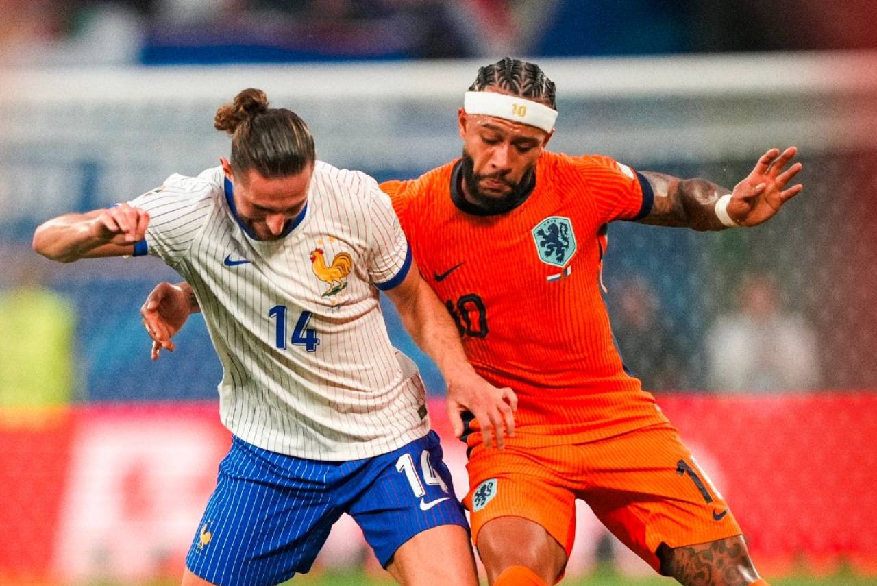 França e Holanda fizeram uma partida burocrática. Foto: Reprodução/X