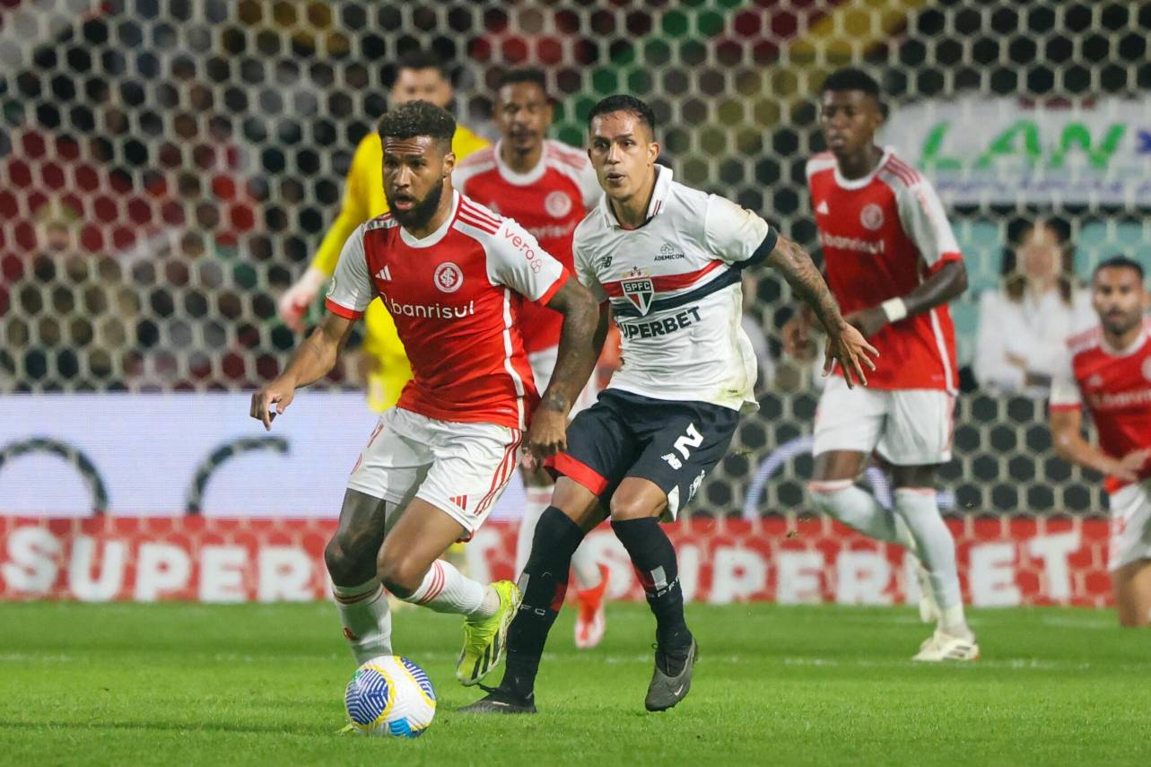 Internacional e São Paulo não conseguiram mexer no placar. Foto: Ricardo Duarte/Internacional