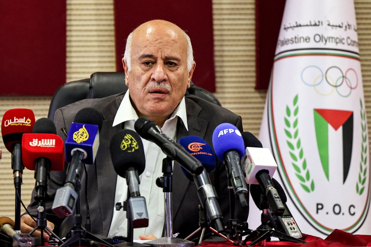 Jibril Rajoub, presidente do Comitê Olímpico Palestino (Foto: Zain Jaafar/AFP)