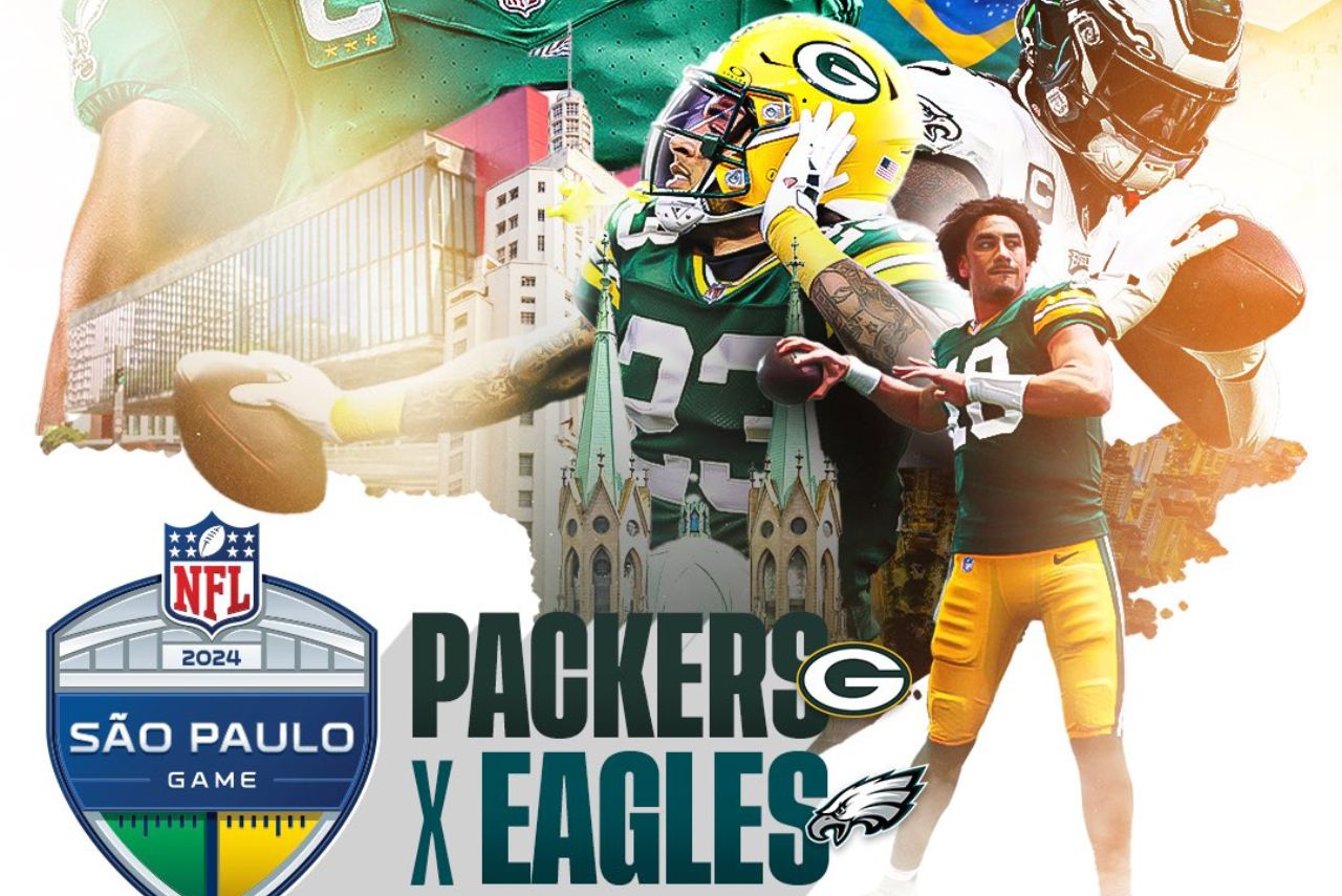 Brasil vai sediar jogo da NFL entre Philadelphia Eagles e Green Bay Packers (Foto: Reprodução)