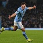 Julián Álvarez está na mira do Atlético de Madrid (Foto: Paul Ellis/AFP)