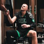 Porzings logo após o jogo 2 da final da NBA. Foto: Reprodução/X