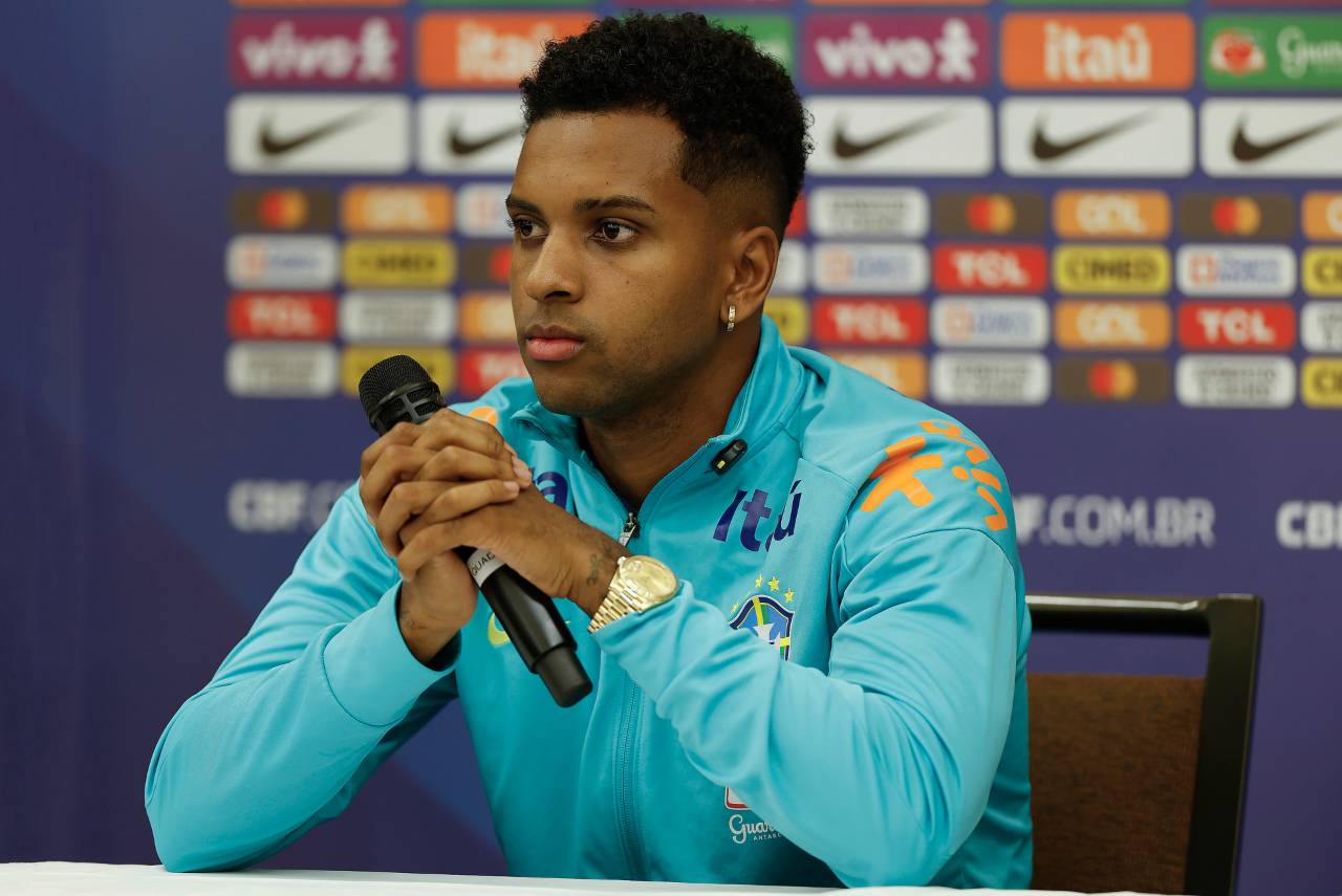 Rodrygo disse que estava ciente da reponsabilidade. Foto: Rafael Ribeiro/CBF