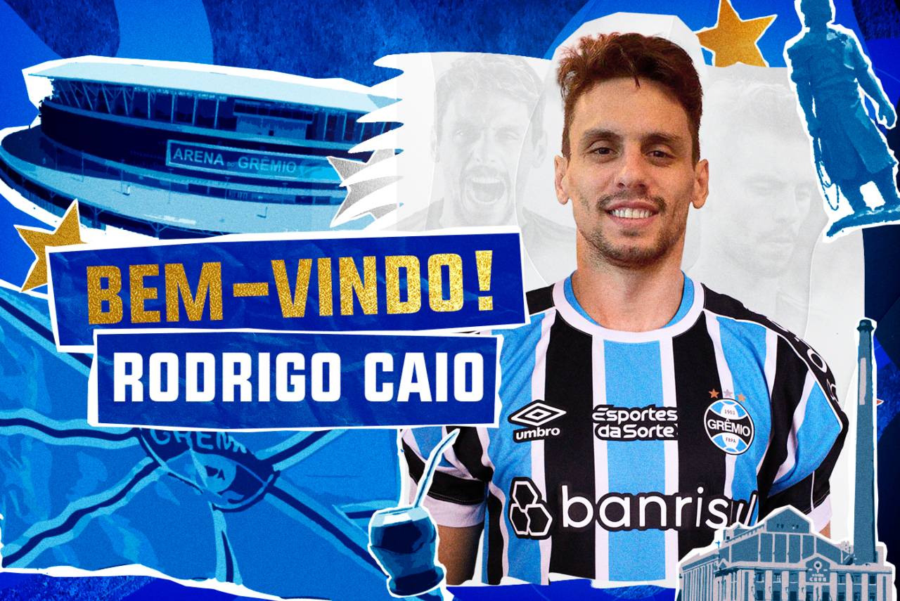 Rodrigo Caio foi oficializado pelo Grêmio nesta segunda-feira (3). Foto: Divulgação