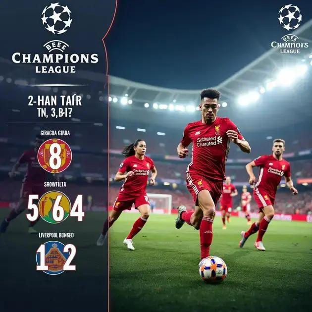 Girona Supera Liverpool em Estatísticas na Champions League