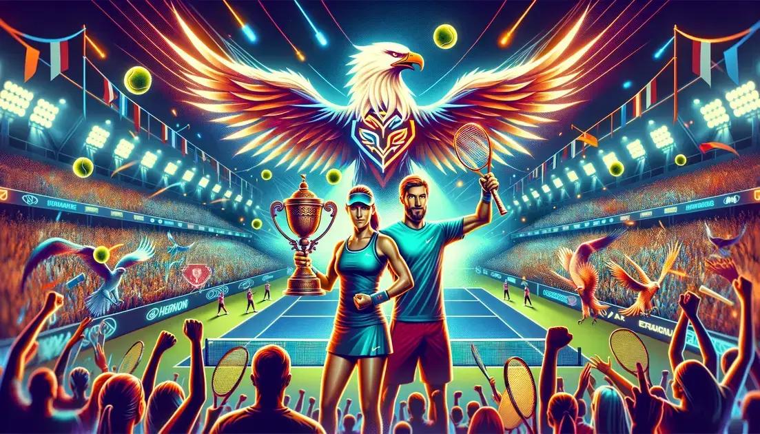 Rybakina e Rublev: Bicampeões da WTL em 2024