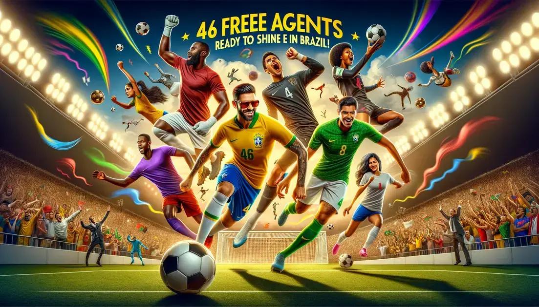 46 Jogadores Sem Contrato que Podem Reforçar Clubes do Brasil em 2025