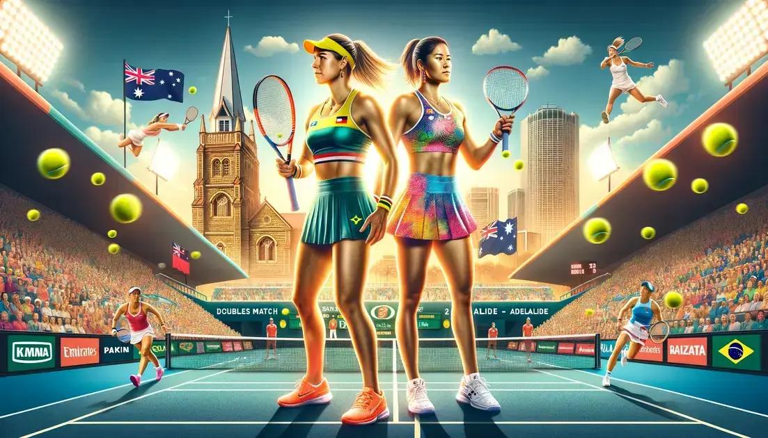 Bia Haddad Maia Estreia nas Duplas em Adelaide com 4 Brasileiros