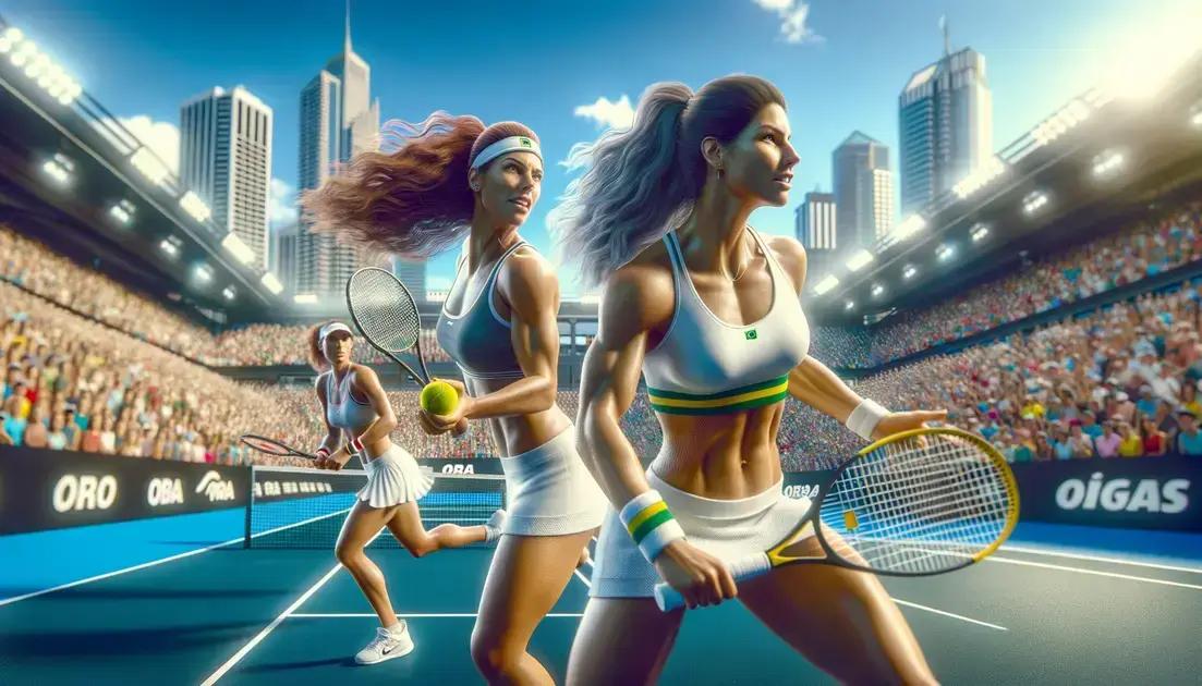 Bia tenta vaga na semi de duplas em Adelaide nesta quarta